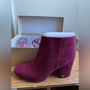 Michael Kors Rich Burgundy Ankle Booties